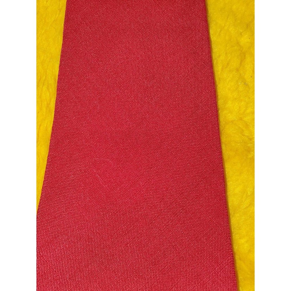 1940s VINTAGE PILGRIM RED WOOL TIE ~BIG BAND HOT ROD SWING JAZZ ROCKABILLY ~ 47"